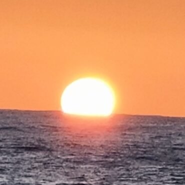 sunset in the West Philippine sea