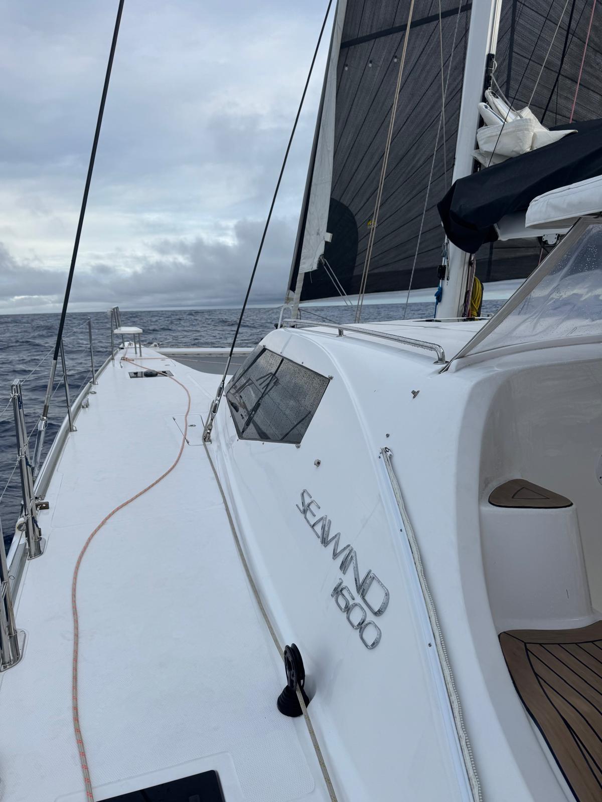 seawind 1600 yacht delivery showing the seawind logo in asia